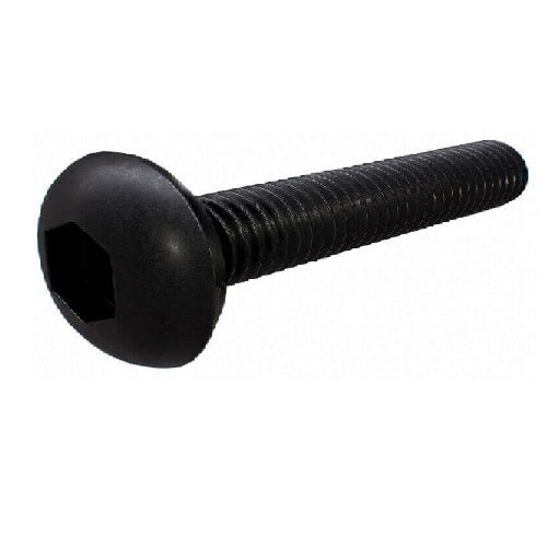 1/4 x 1" UNC Button Head Socket Screw Plain - Box of 100
