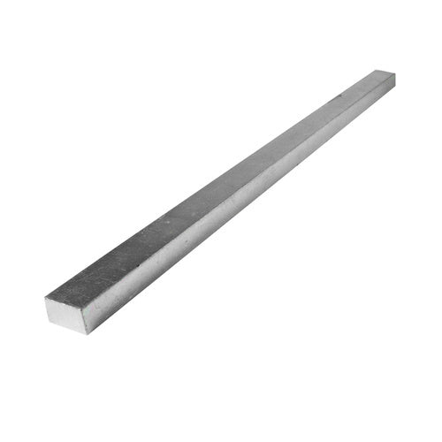 1/4" x 1/2" Key Steel (Zinc Plated) - 12" Long
