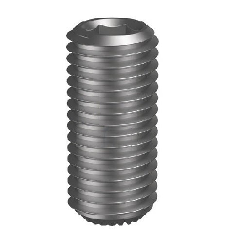 1/4 x 3/8" UNC Socket Set (Grub) Screw Knurled Cup Point Plain - Box of 100