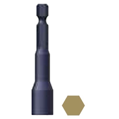 1/4" x 65mm Magnetic Nut Setter Standard Dr Bit 1/4" Alloy Steel  - Box of 10