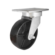 150mm Swivel Plate Castor - Cast Iron Wheel J7 - AIMS Industrial Supplies
