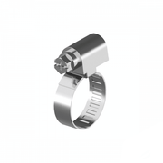 16-27 x 9mm 304 Stainless Steel Size 0 Worm Drive Hose Clamp Box of 10 - AIMS Industrial Supplies