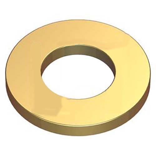 2-1/4" Flat Round Sampson Washer 38-45HRC Zinc Yellow - Pack of 10