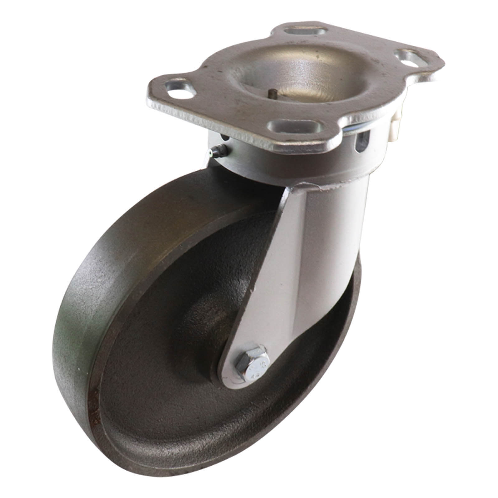 200mm Swivel Plate Castor - Cast Iron Wheel TH