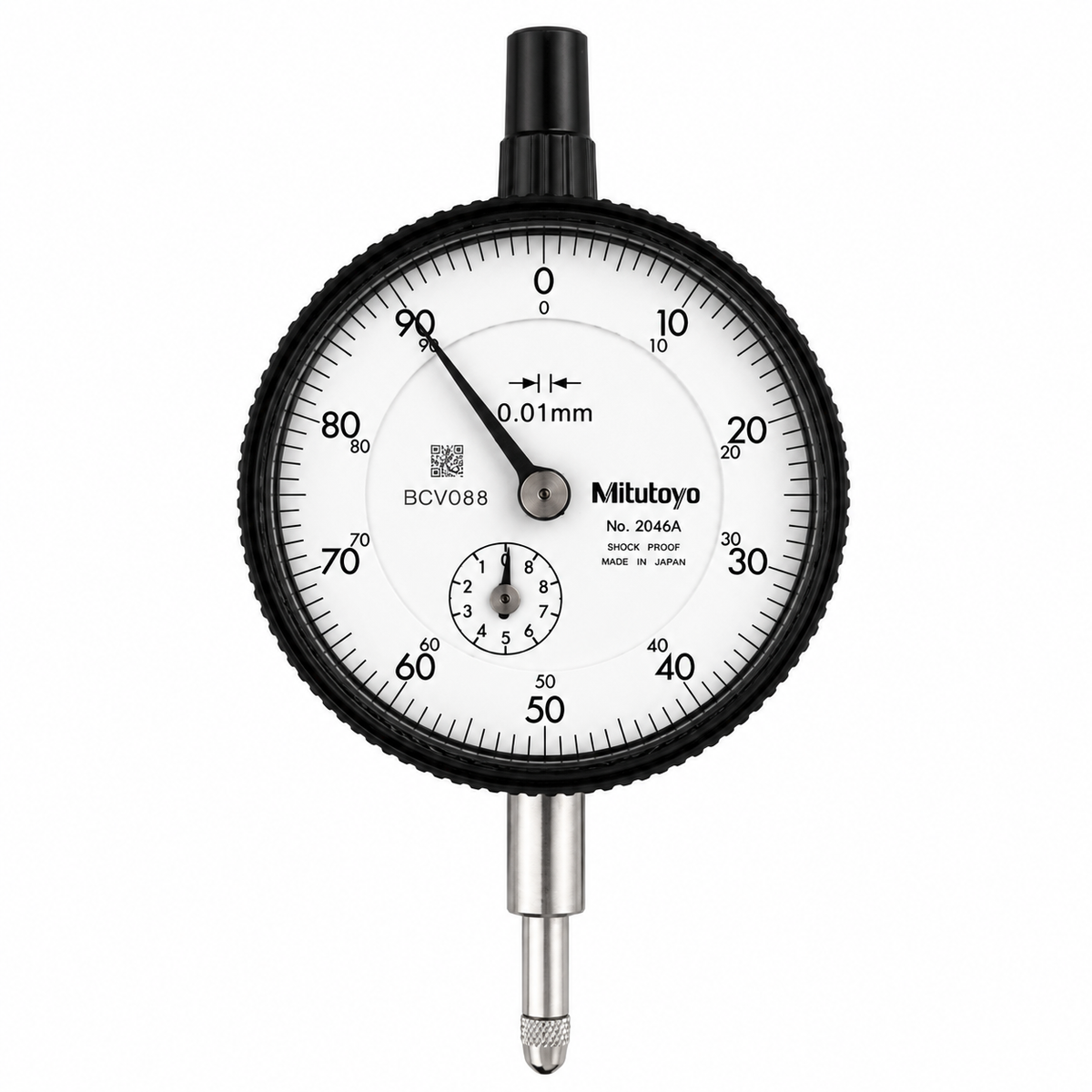 Mitutoyo Dial Indicator Series 2 - Standard Type, 0.01mm Graduation, 10 (1)mm Range/Rev