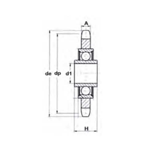20B-1 13 Tooth Idler Sprocket 20mm ID to Suit SE-45 , 1-1/4" Pitch - AIMS Industrial Supplies