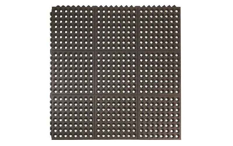 24/Seven Interlocking Rubber Mat Holes - AIMS Industrial Supplies