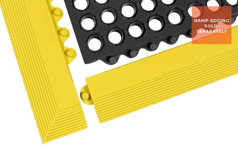 24/Seven Interlocking Rubber Mat Holes - AIMS Industrial Supplies