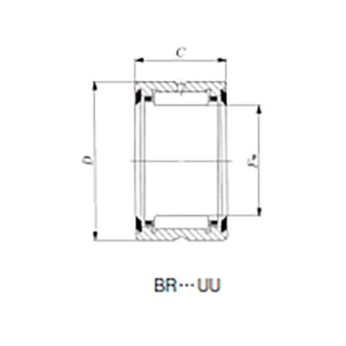2RS Needle Roller Bearing w/o Inner Ring - BR2