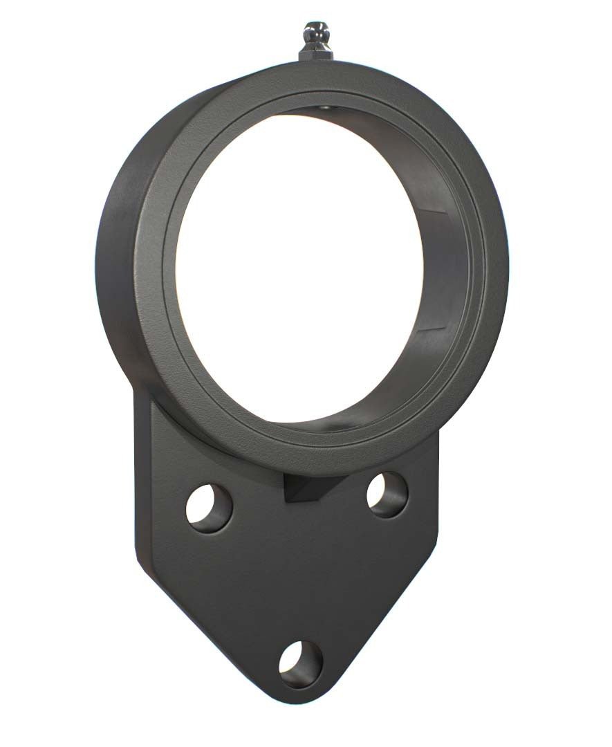3 - Bolt Offset Flange Cast Iron Bearing Housing - FB200 - AIMS Industrial Supplies