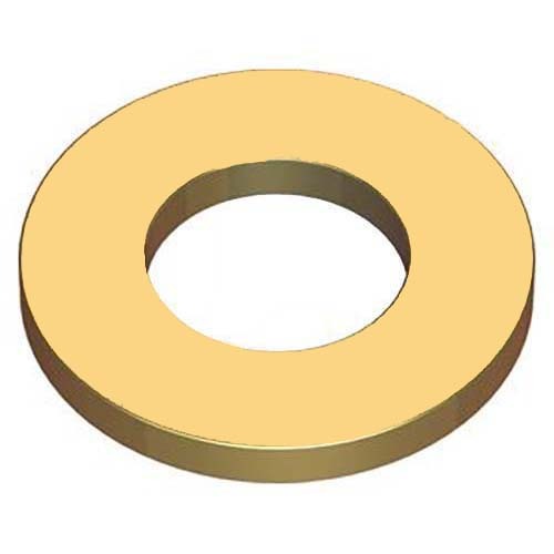 3" Flat Round Sampson Washer 38-45HRC Zinc Yellow - Pack of 10