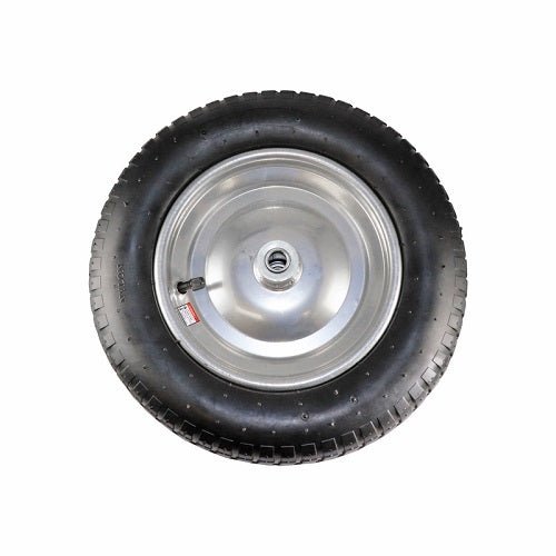 3 x 8 inch Pneumatic Wheel - Steel Centre 5/8" Flange Bearing - AIMS Industrial Supplies