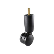 50mm Bed Leg Castor 3/8" Stem - Nylon Wheel, Black - AIMS Industrial Supplies