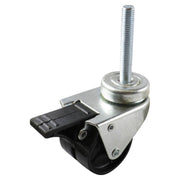 50mm Polypropylene Swivel Brake Threaded Stem Castors G2 Series 70kg - AIMS Industrial Supplies