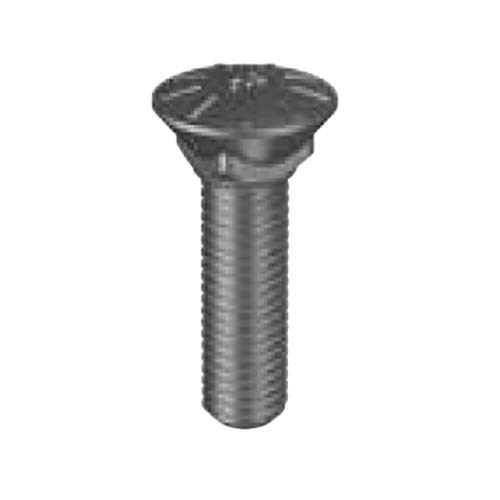 5/8x2-3/4" UNC Stepped Plow Bolt Raised Hd Square Neck Gr9 Plain  - Box of 1001