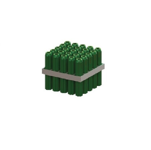 6.5 x 50mm Green Frame PVC Wall Plug - Box of 500