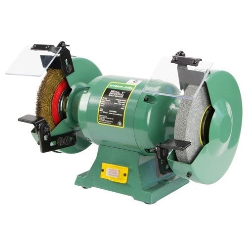 8" Industrial Bench Grinder With Wire Wheel, 600W1