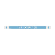Brady Pipe Marker Air (White On Light Blue)