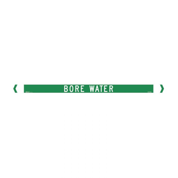 Brady Pipe Marker Water (White On Jade Green)