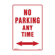 Brady Parking Sign - No Parking Any Time Arrow Both Ways
