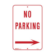 Brady Parking Sign - No Parking Arrow Right