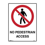 Brady Prohibition Sign - No Pedestrian Access