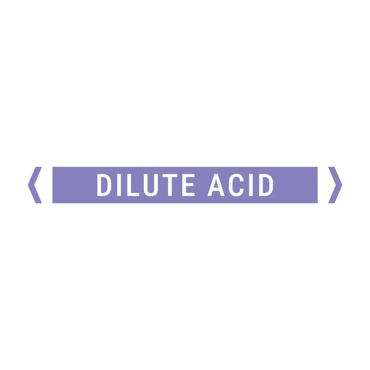 Brady 842412 Pipe Marker Alkalis / Acids (White On Violet) - Dilute Acid