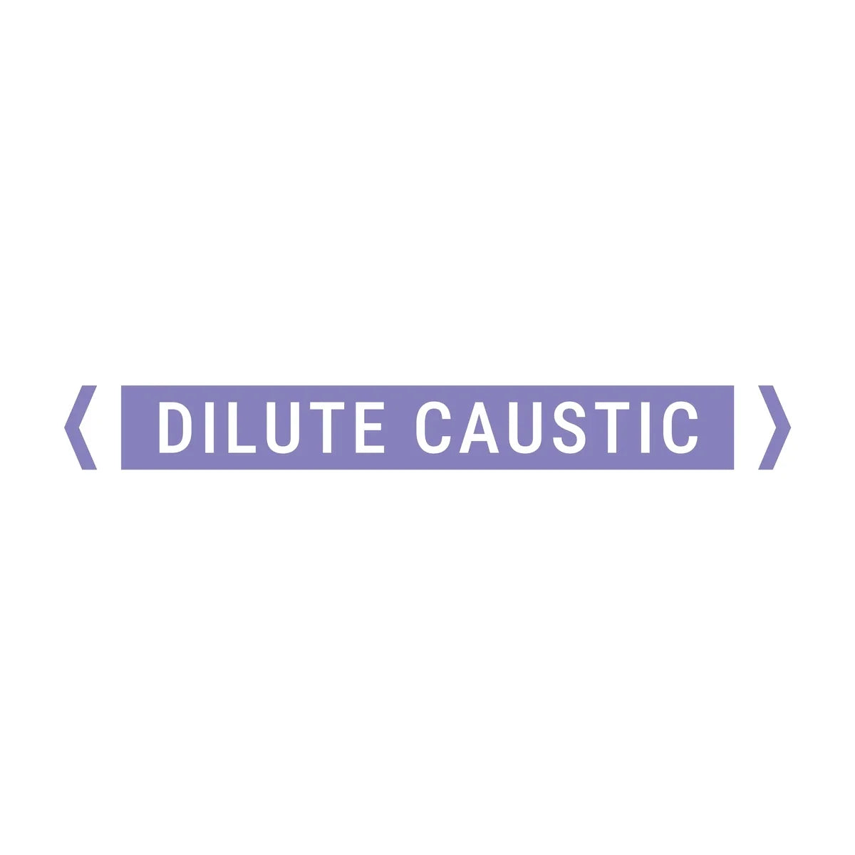 Brady 842413 Pipe Marker Alkalis / Acids (White On Violet) - Dilute Caustic