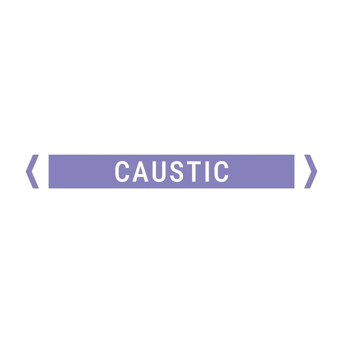 Brady 879216 Pipe Marker Alkalis / Acids (White On Violet) - Caustic