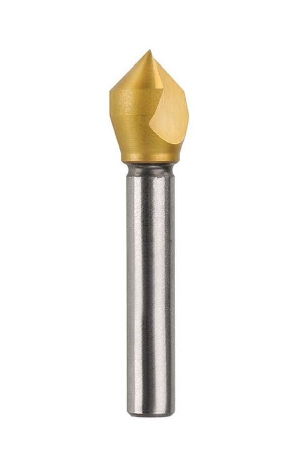 90° HSS Co5 TiN Coated Single Flute Countersink Bit - AIMS Industrial Supplies
