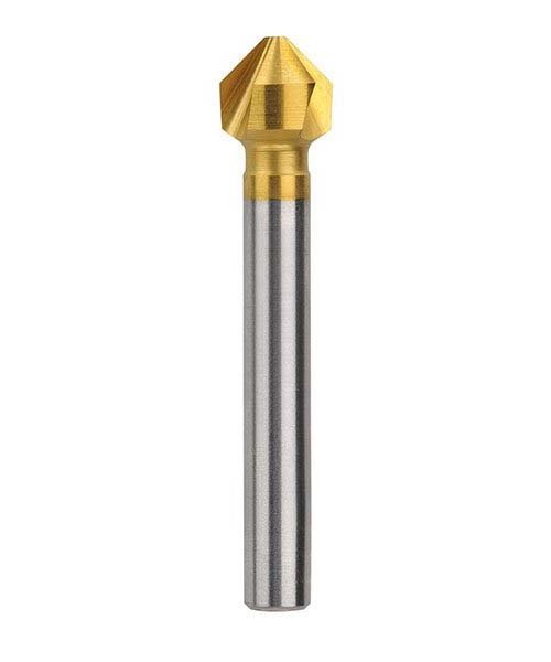 90° HSS Co5 TiN Coated Triple Flute Countersink Bit - AIMS Industrial Supplies