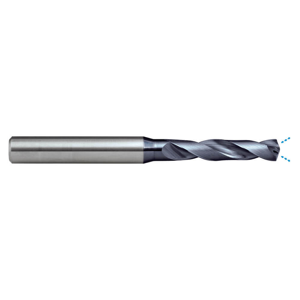 Sutton D329 Carbide Drill Bit - 3xD - R30 N IK - VHM - AlCrN