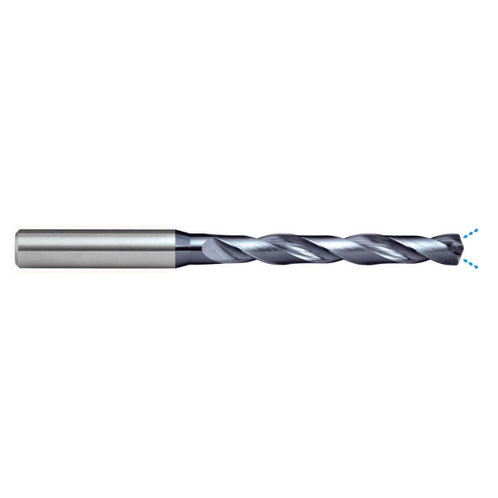 Sutton D332 Carbide Drill Bit - 5xD - R30 N IK - VHM - AlCrN