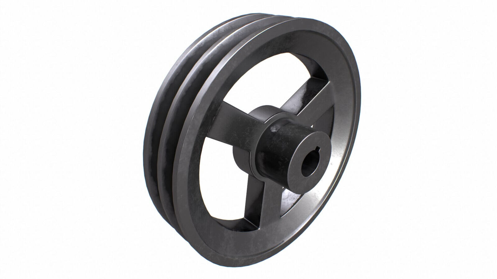 B Section Pilot Bore V Pulley Aluminium (1 to 2 Grooves)