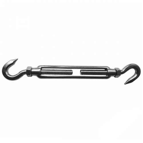 Hook-Hook Open Body Turnbuckle With Lock Nuts - 316 Stainless Steel