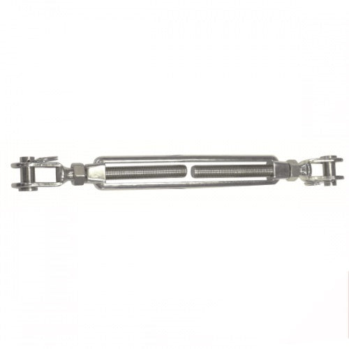 Jaw-Jaw Open Body Turnbuckle With Lock Nuts - 316 Stainless Steel