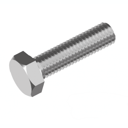 Metric Hex Set Bolt (Full Thread) - 304 Stainless Steel