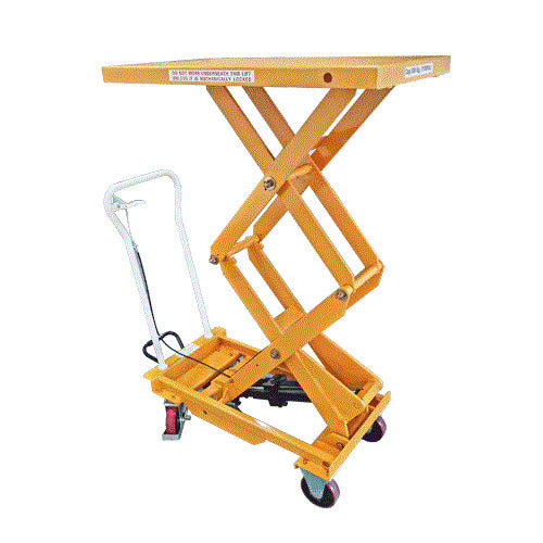 Hydraulic Double Scissor Lift Table Cart