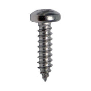 No. 10-16 x 2" Pan Head Square Dr Self Tapping Screw Zinc  - Box of 1000