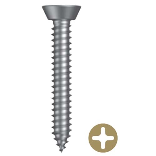 Undercut Countersunk Phillips Self Tapping Screw Zinc