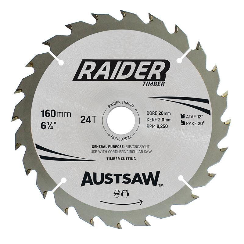 Austsaw 160mm Extreme Wood with Nail Blade 20/16mm Bore 24 Teeth