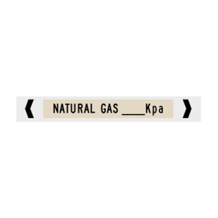Brady Pipe Marker Gases (Black On Sand)