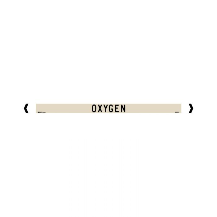 Brady Pipe Marker Gases (Black On Sand)