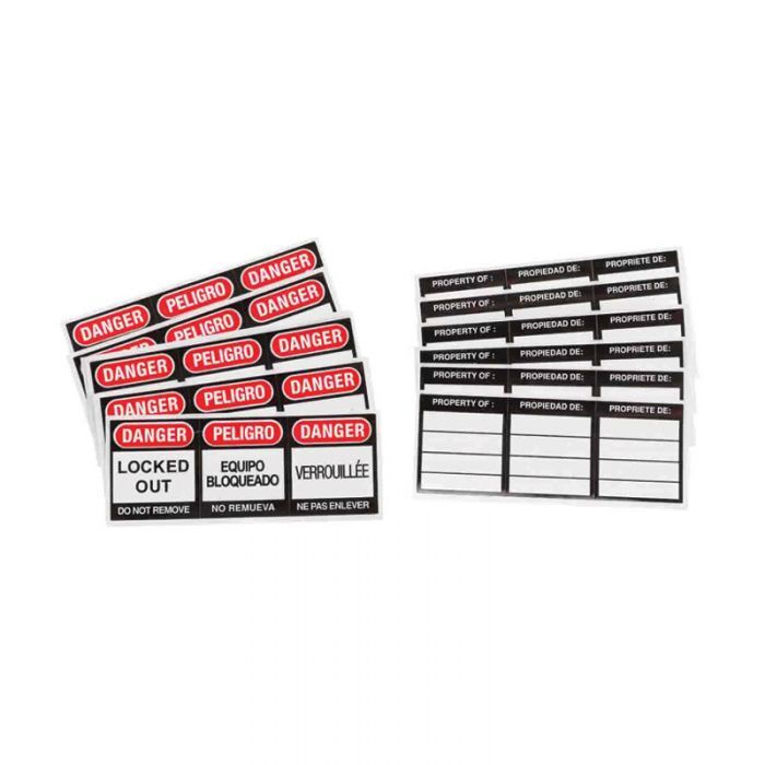 Brady Safety Plus Padlock Label - 6/Pack