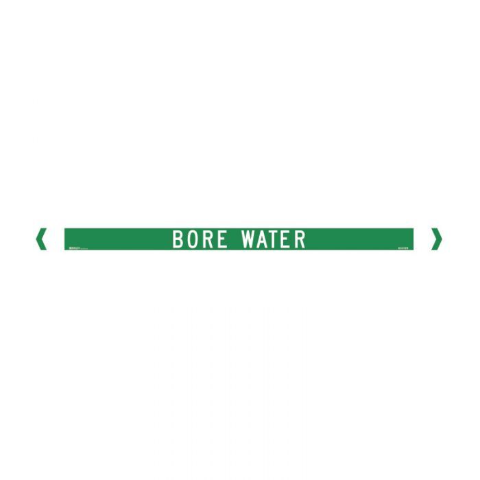 Brady Pipe Marker Water (White On Jade Green)