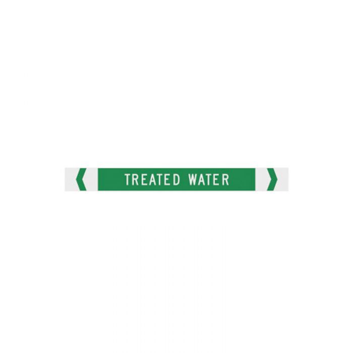 Brady Pipe Marker Water (White On Jade Green)