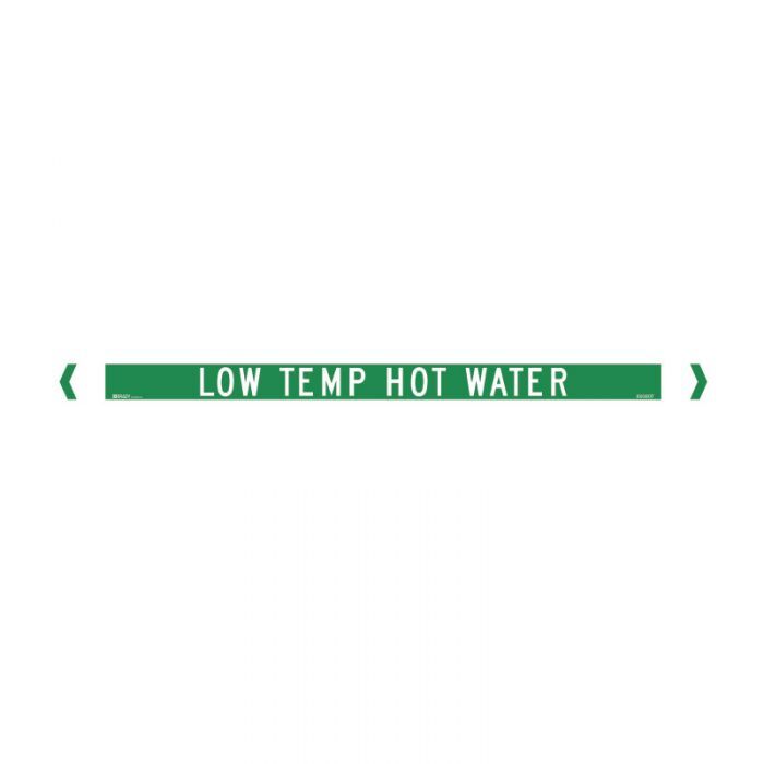 Brady Pipe Marker Water (White On Jade Green)