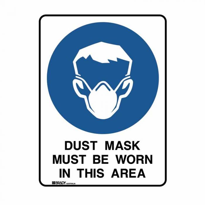 brady-mandatory-signs–polypropylene-Dust-Mask-Must-Be-Worn-In-This-Area