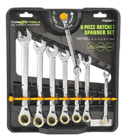 Typhoon Tools Metric Ratchet Spanner Set - 70021