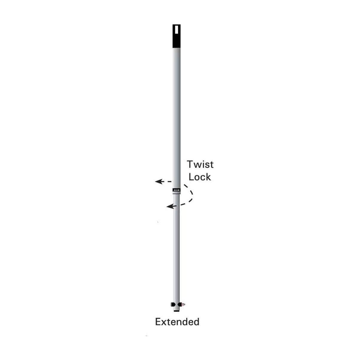 DuraVision 300mm Lookunder Vehicle Inspection Mirror with Wheels, Short Handle — additional view